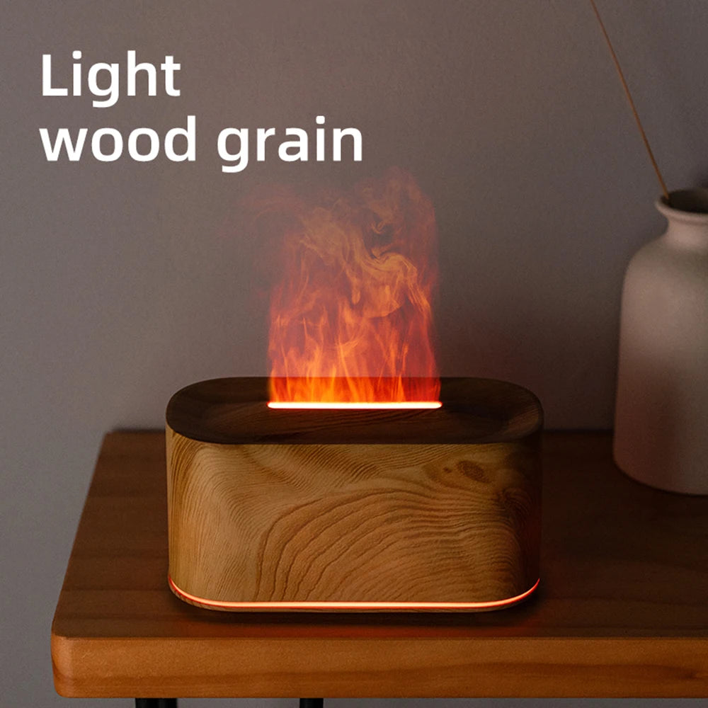 Eaura — Difusor de Aroma con Efecto Llama | Humidificador + Luz Ambiente