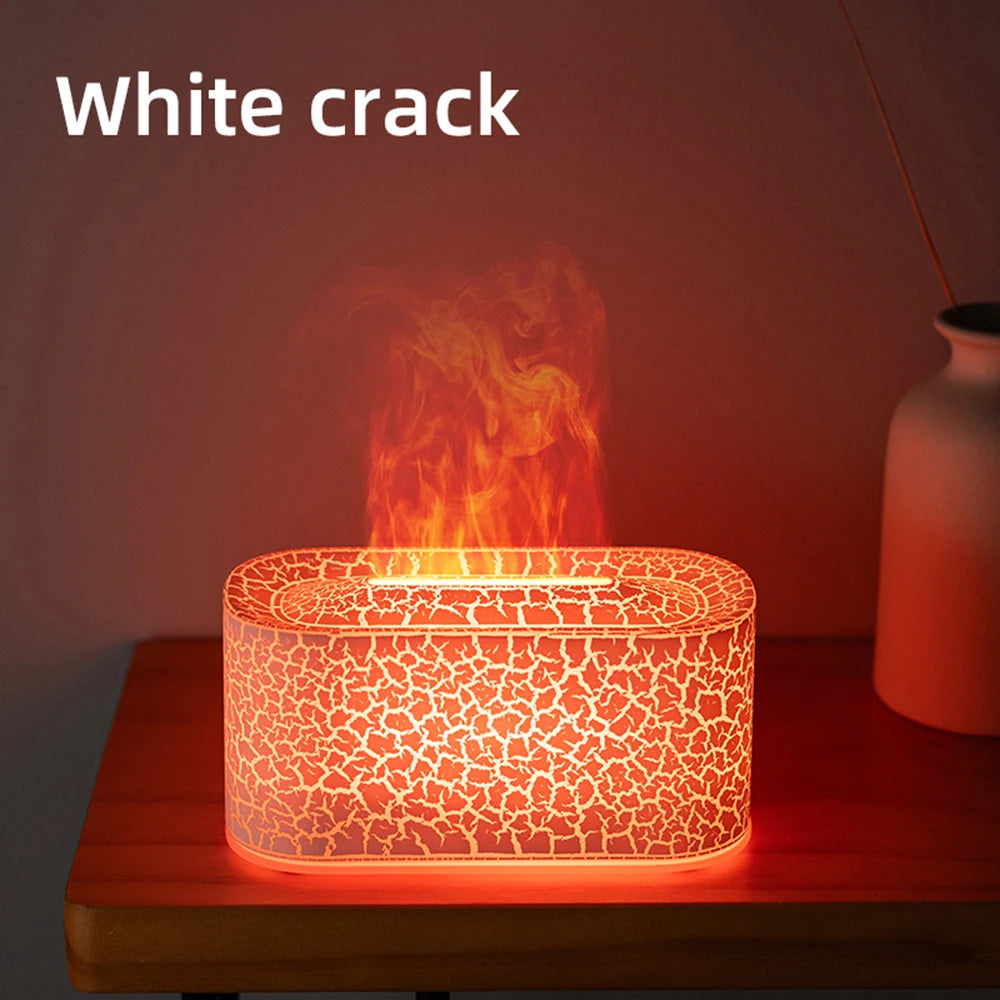 Eaura — Difusor de Aroma con Efecto Llama | Humidificador + Luz Ambiente