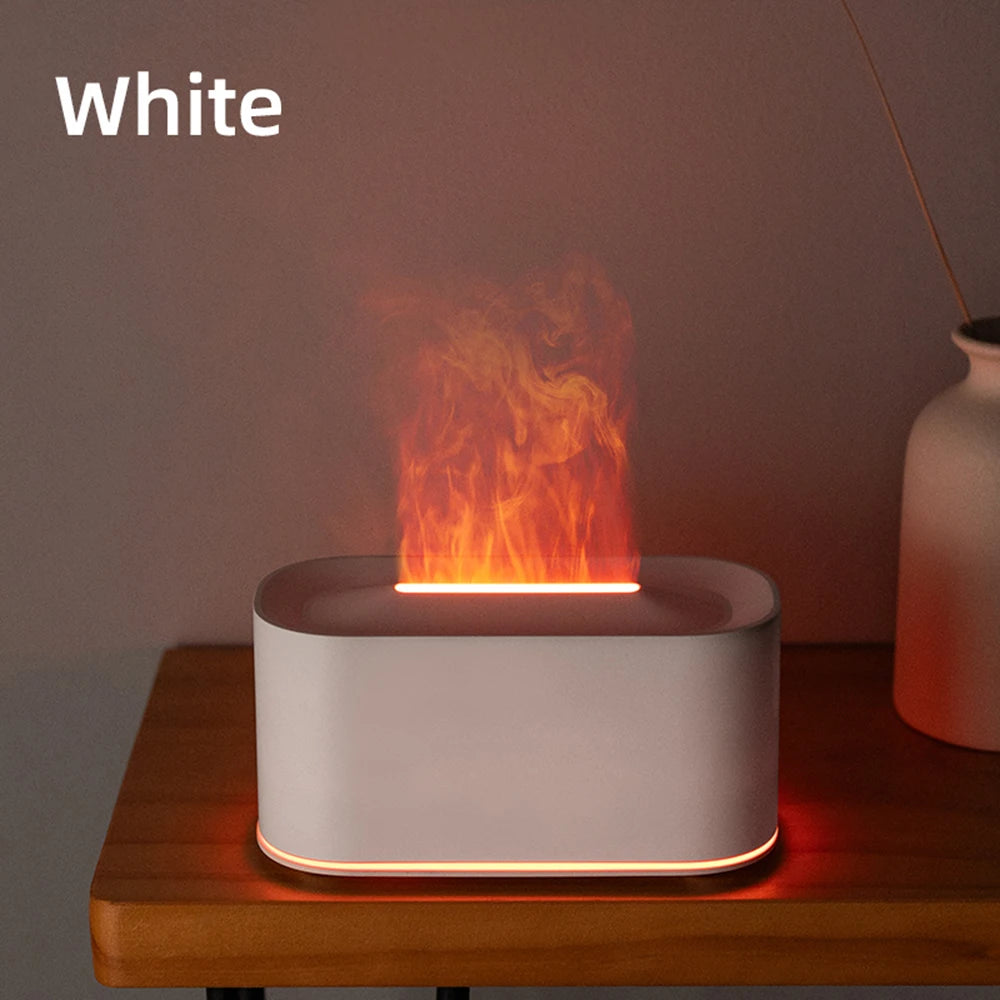 Eaura — Difusor de Aroma con Efecto Llama | Humidificador + Luz Ambiente