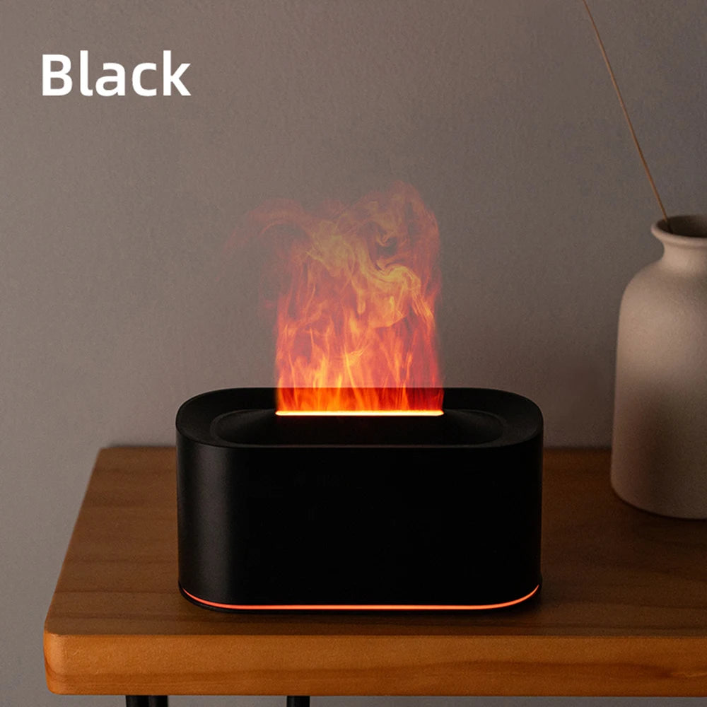 Eaura — Difusor de Aroma con Efecto Llama | Humidificador + Luz Ambiente